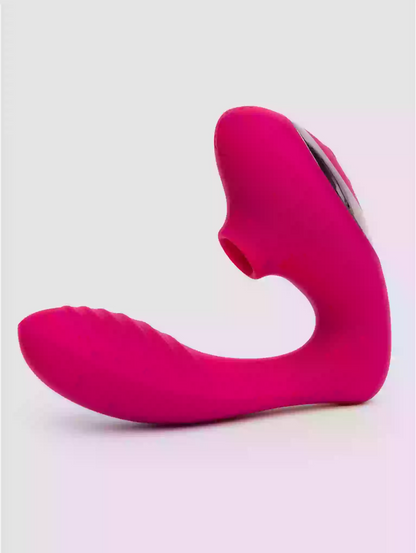 Pink silicone product on a light gray background