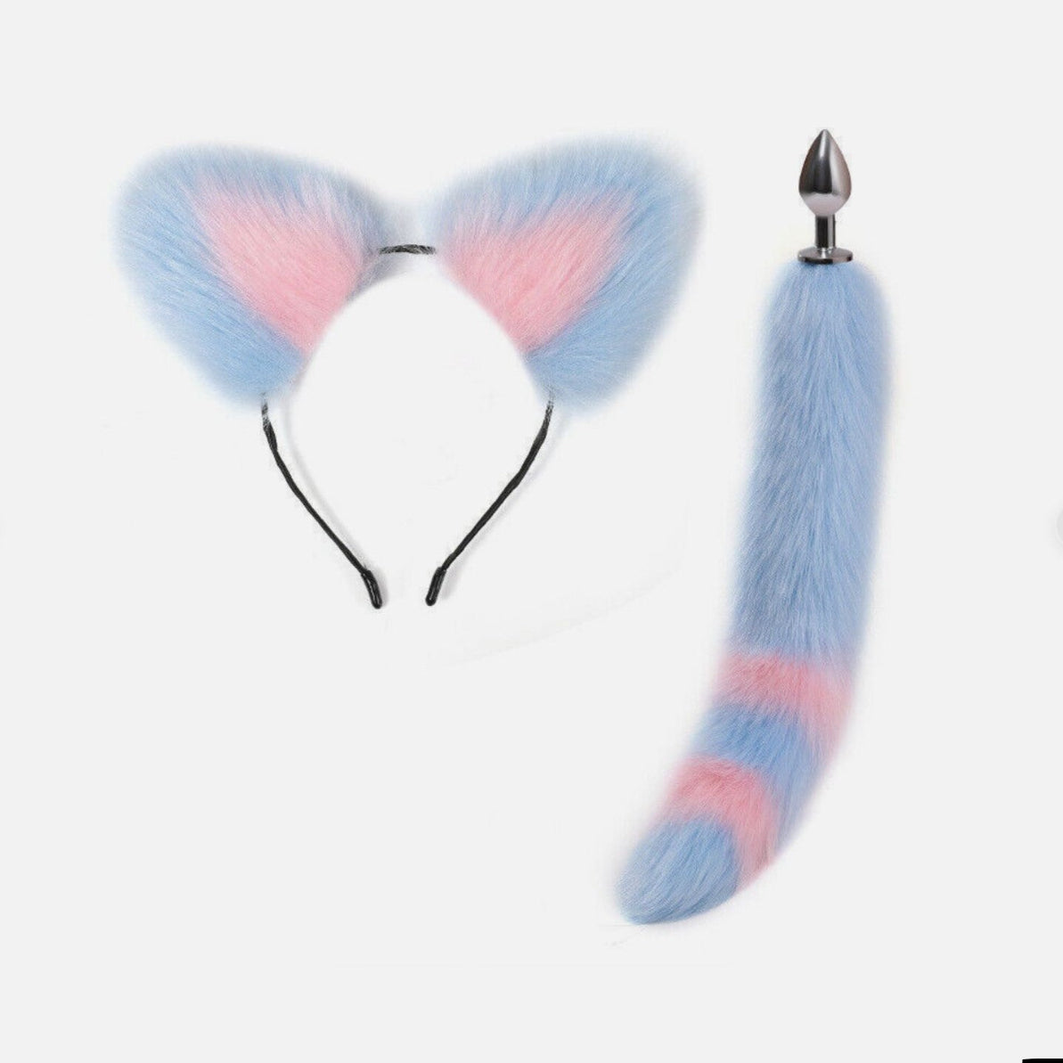 Cosplay Anal Plug Set with Furry Tail & NEKO Ears UK