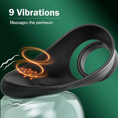 Black insole with vibrations indicated on a green background