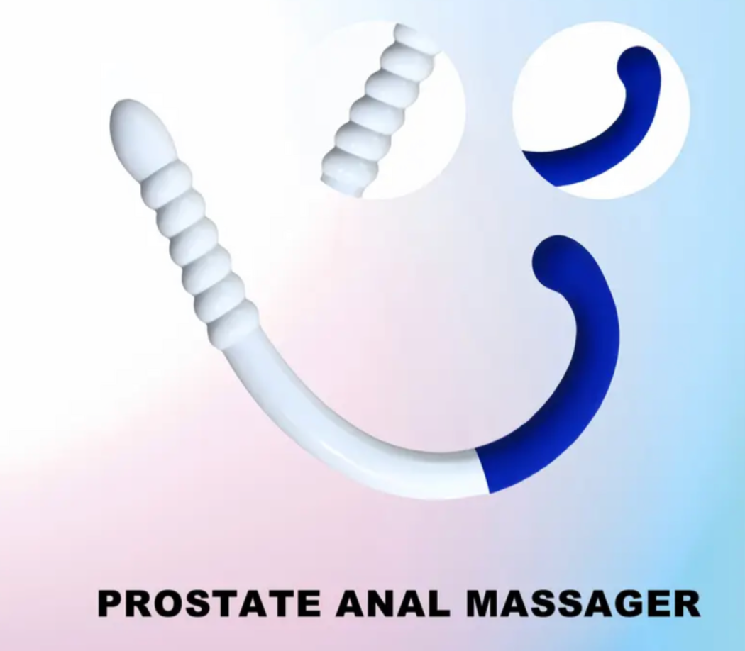 Prostate anal massager with a gradient background