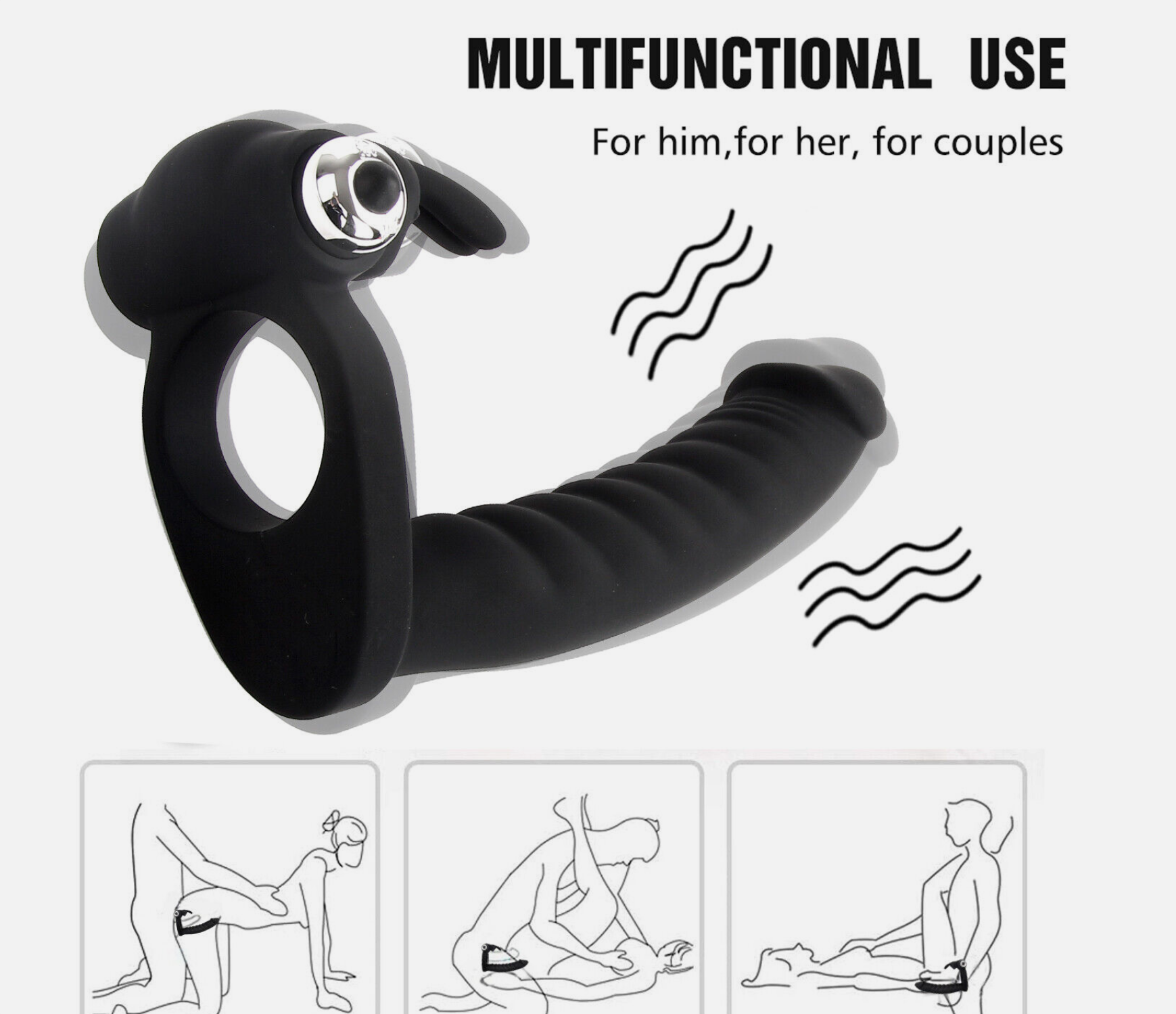 Black and gray device with illustrations on a website interface
