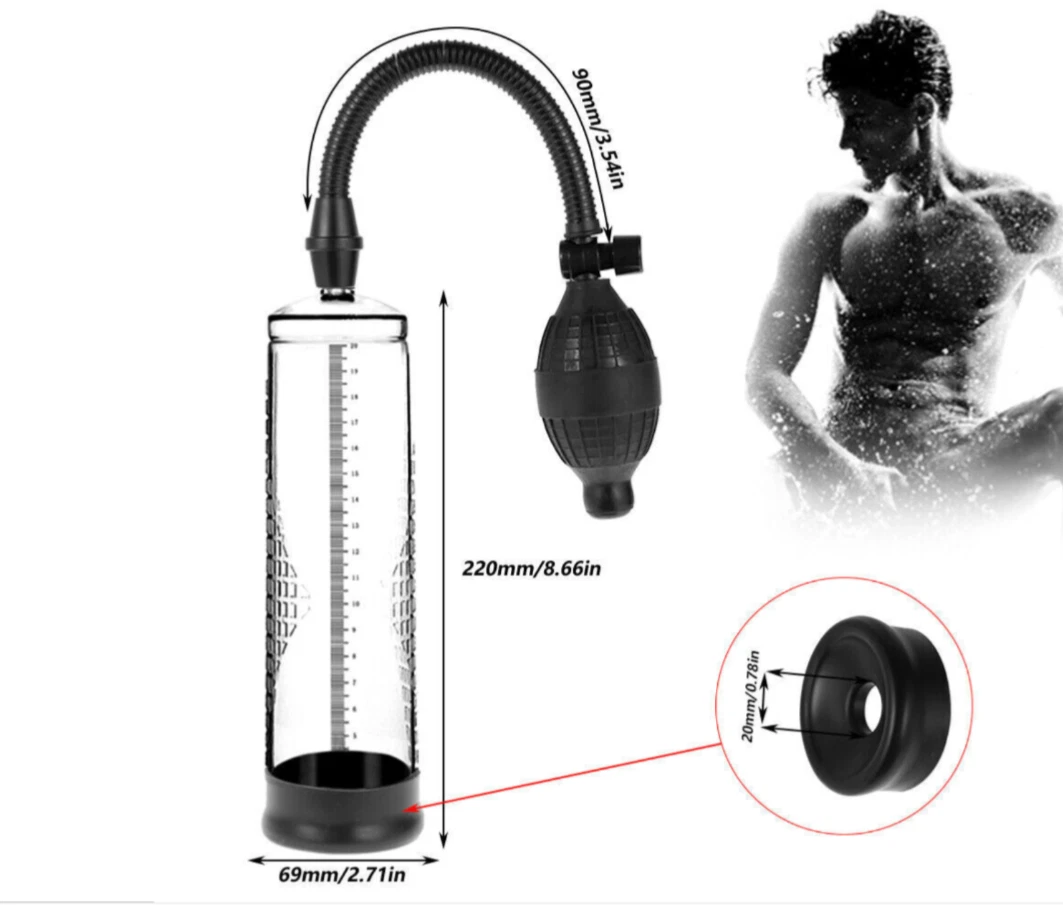 Penis Pump & Vacuum Enlarger UK – Manual Erection Enhancer