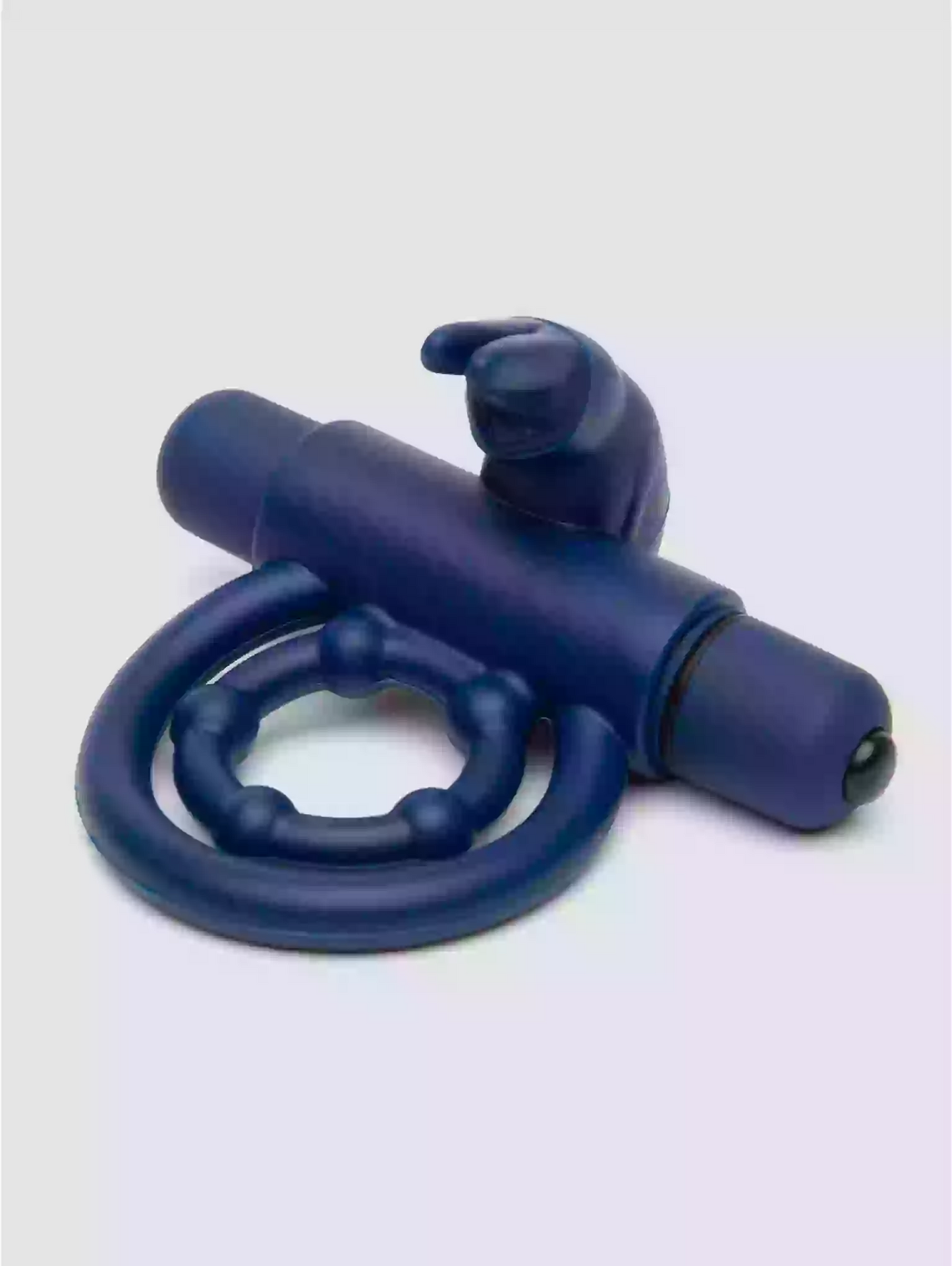 Pleasure Vibrating Ring with Rabbit Ears for Clitoral Stimulation Black Bionic Bullet Cock Ring UK Adult Toy