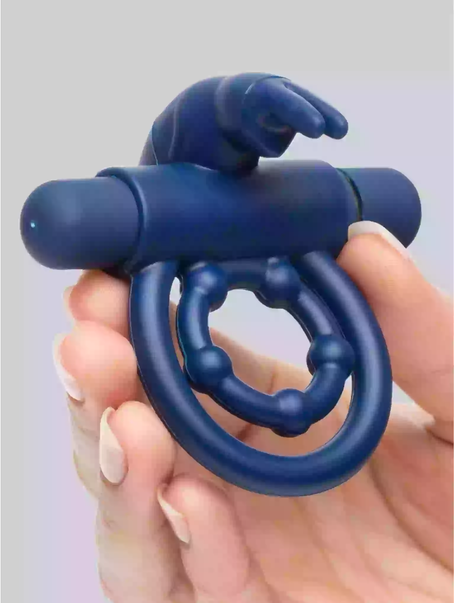 Pleasure Vibrating Ring with Rabbit Ears for Clitoral Stimulation Black Bionic Bullet Cock Ring UK Adult Toy