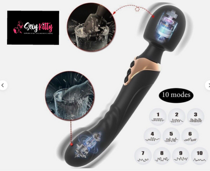 Black and gold electronic device with 'Sexy Kitty' branding and mode indicators on a white background.