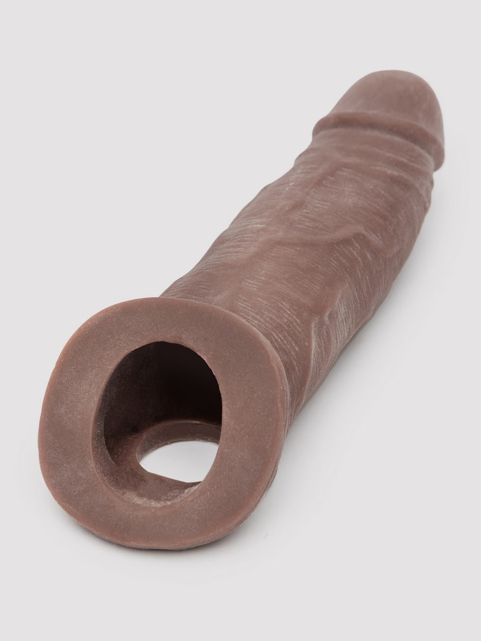 Brown textured object on a white background