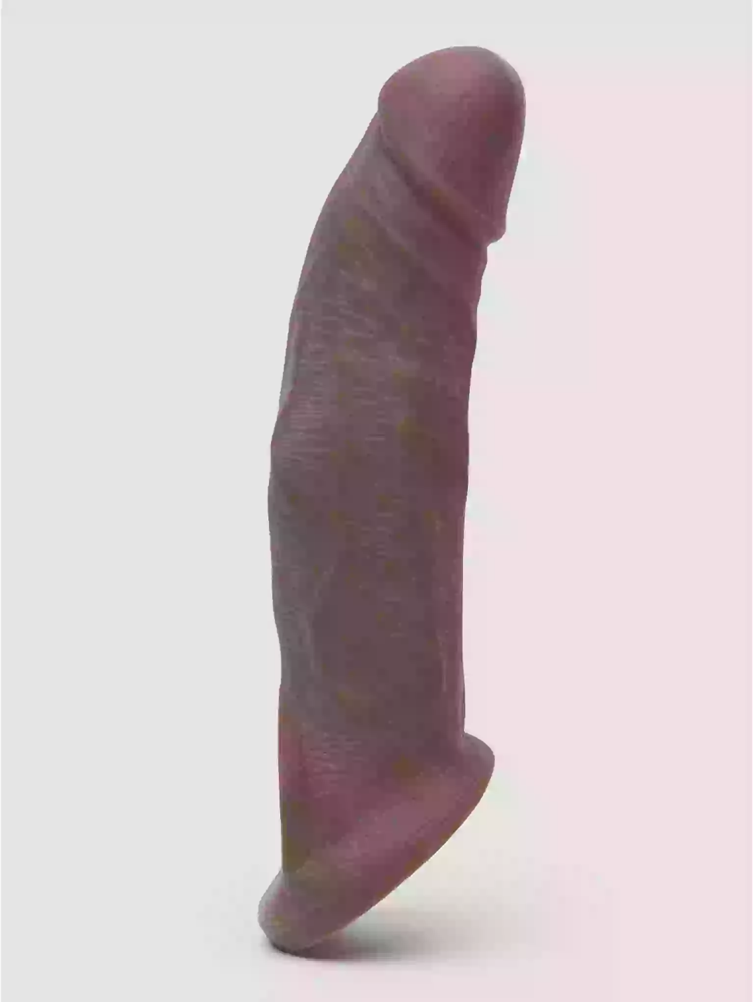 Purple and pink object on a white background
