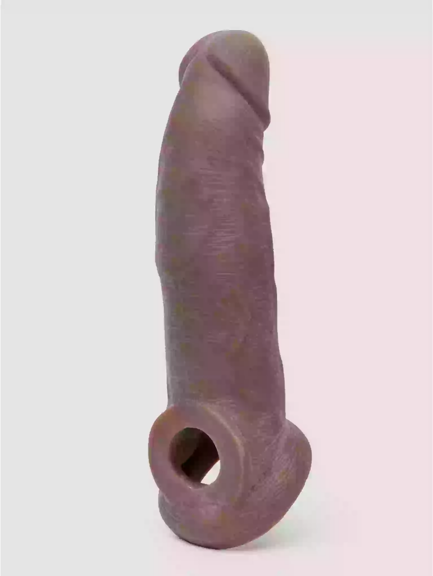 Purple ceramic object on a white background