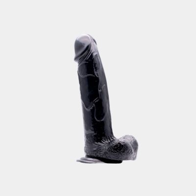 Black silicone sleeve on a white background