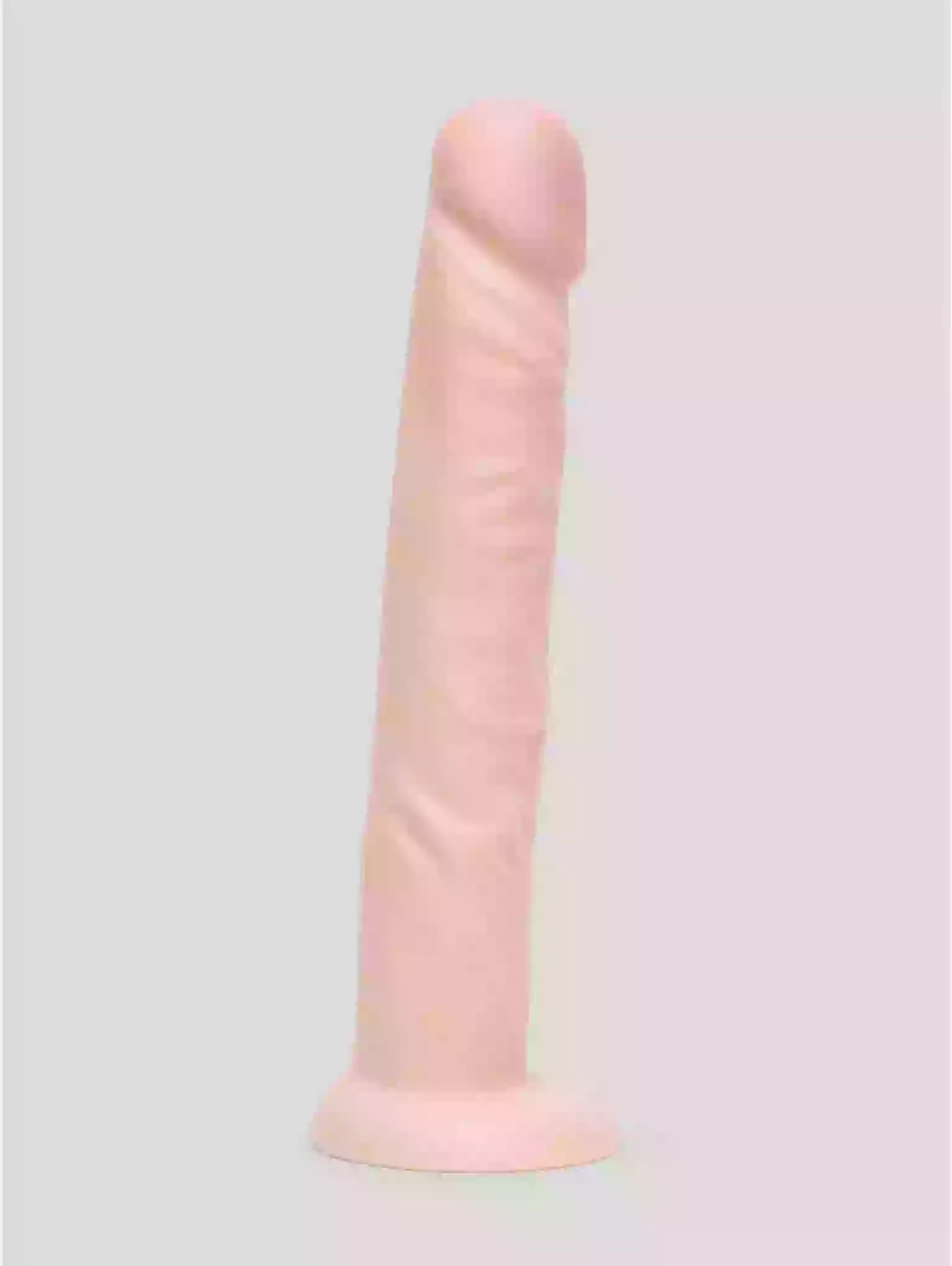 Pink silicone sleeve on a gray background