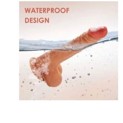 Product with 'Waterproof Design' text, showing water splashing over it.