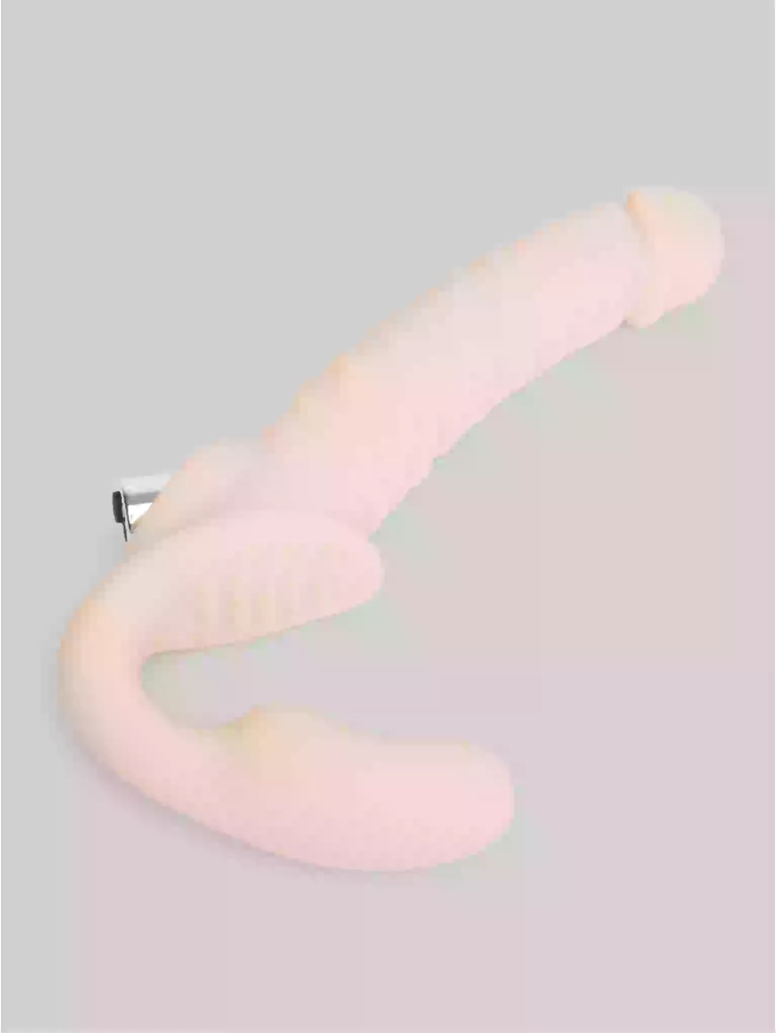 Pink wall-mounted light fixture on a gray background