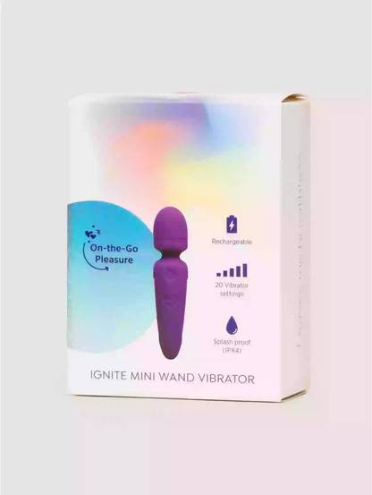 Rechargeable Mini Wand Vibrator | Powerful 20-Mode Massager