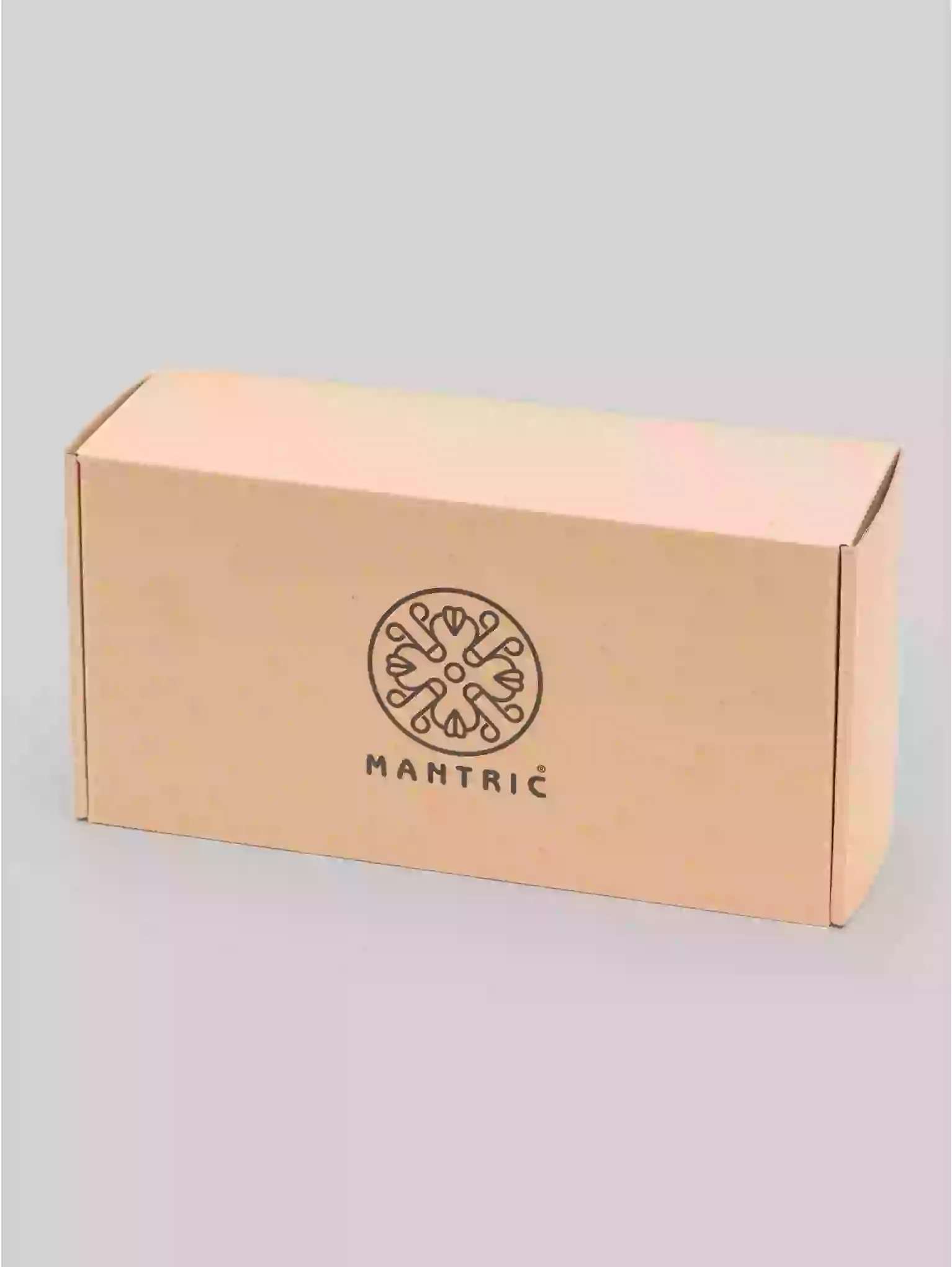 Mantric branded box on a gray background