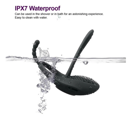 Rechargeable vibrating cock ring – couples pleasure enhancer, adjustable adult sex toy with vibration, silicone ring for intensified intimacy