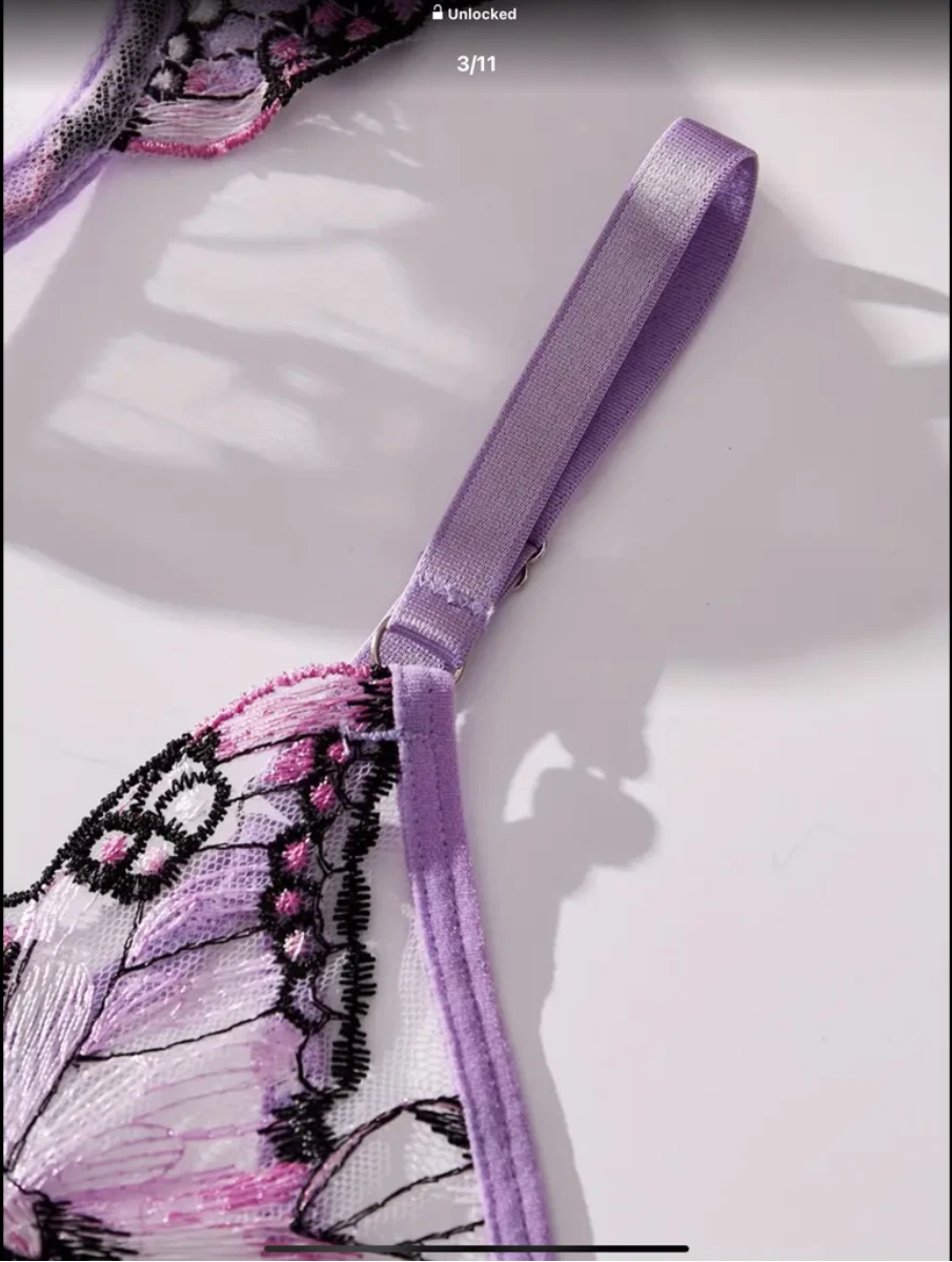 Sexy Lace Push-Up Bra & Knickers Lingerie Set UK