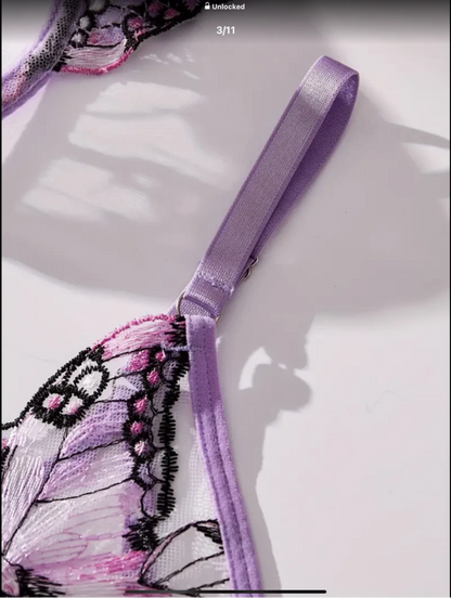 Sexy Lace Push-Up Bra & Knickers Lingerie Set UK