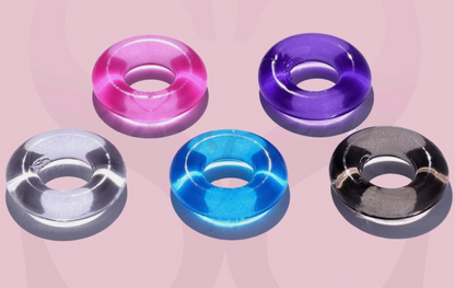Silicone cock ring – penis enhancer and delay sex toy, adjustable adult ring for stronger erections and longer-lasting intimacy, UK body-safe design