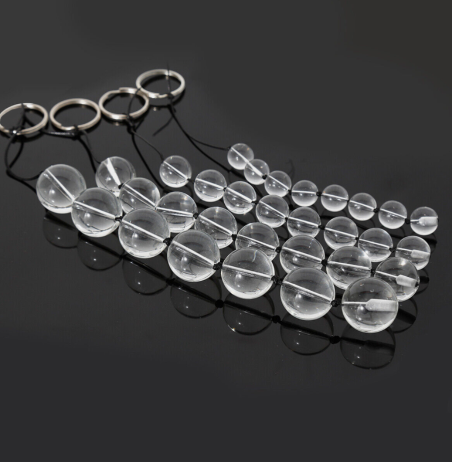 Jiggle love balls – Kegel exercise and glass pleasure balls, adult sex toy for pelvic strengthening and intimate stimulation, UK body-safe design