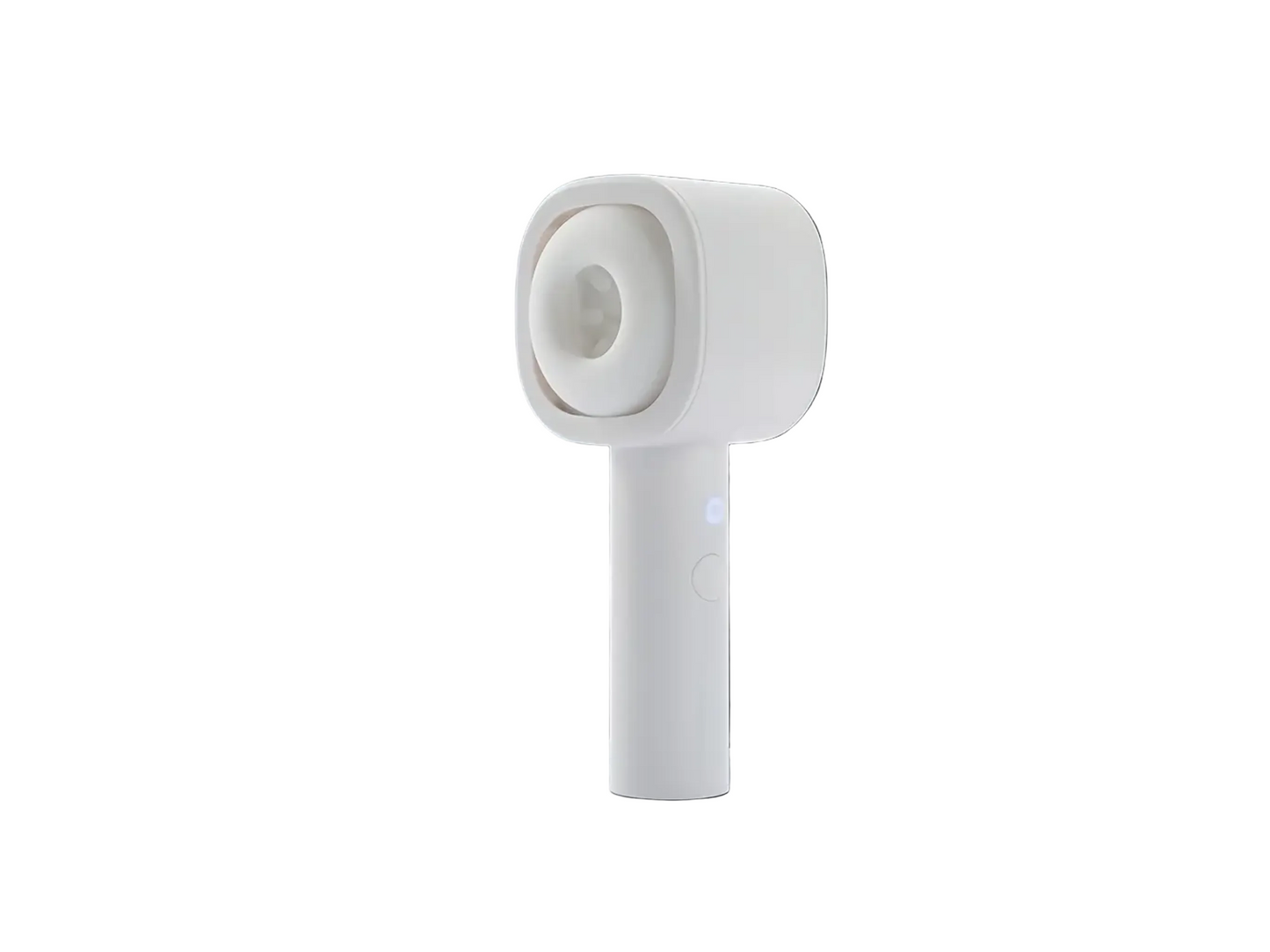 White handheld device on a white background