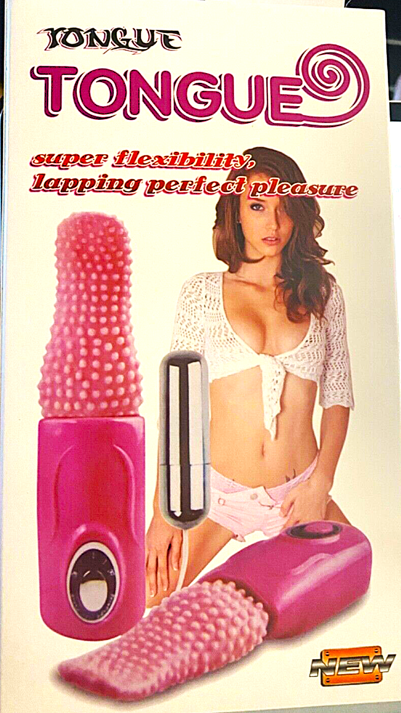 Product packaging for a pink and silver device with text about flexibility and pleasure.