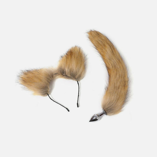 Tail Plug & Ear Hairpins Set for Couples or Solo Play UK