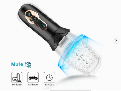 Car air freshener with LED light and control buttons on a white background