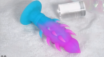 Colorful silicone product on a white background