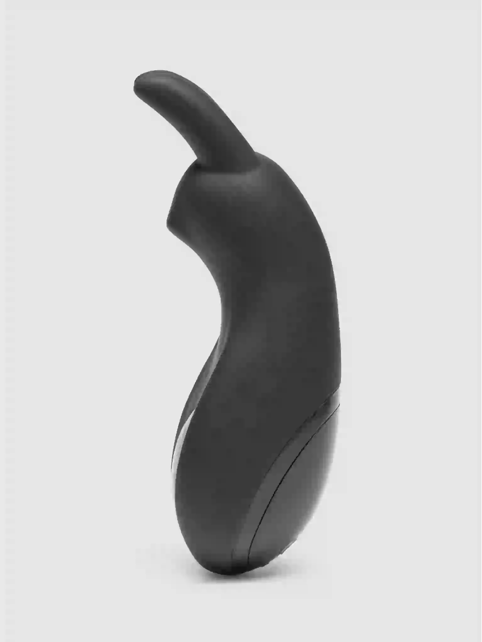 Black electronic device on a white background