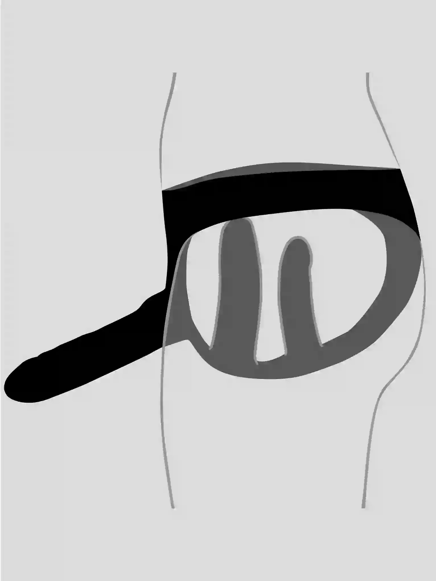 Black visor on a white background