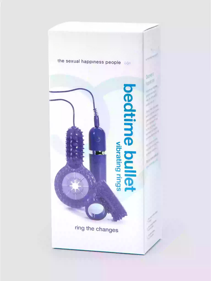 Bedtime Bullet Vibrating Cock Ring Set UK | 10 Mode Toy