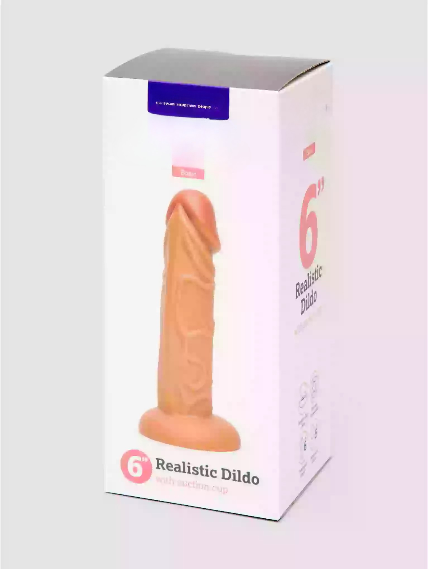 Realistic Suction Cup Dildo 6 Inch | Hands-Free Lifelike Toy