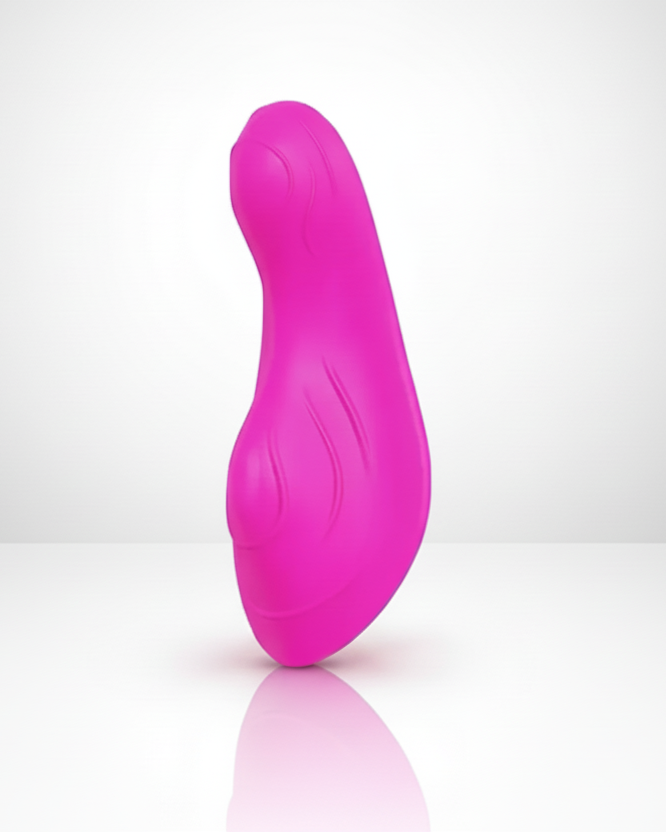Pink toy on a white background