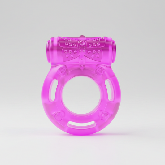 Vibrating cock ring – clitoral stimulator for couples, adult sex toy for enhanced pleasure and intimacy, rechargeable silicone design, UK