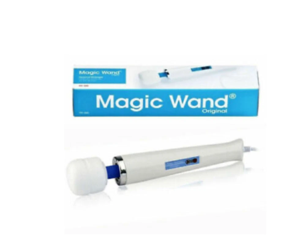 Magic Wand device with packaging on a white background