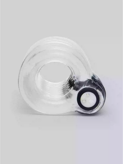Clear Rechargeable Vibrating Male Stroker | 10 Mode Visual Toy